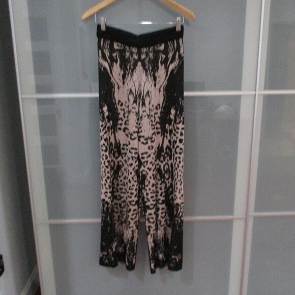 Karen Millen Knit Flat Front Wide Leg Pants Size S NWOT